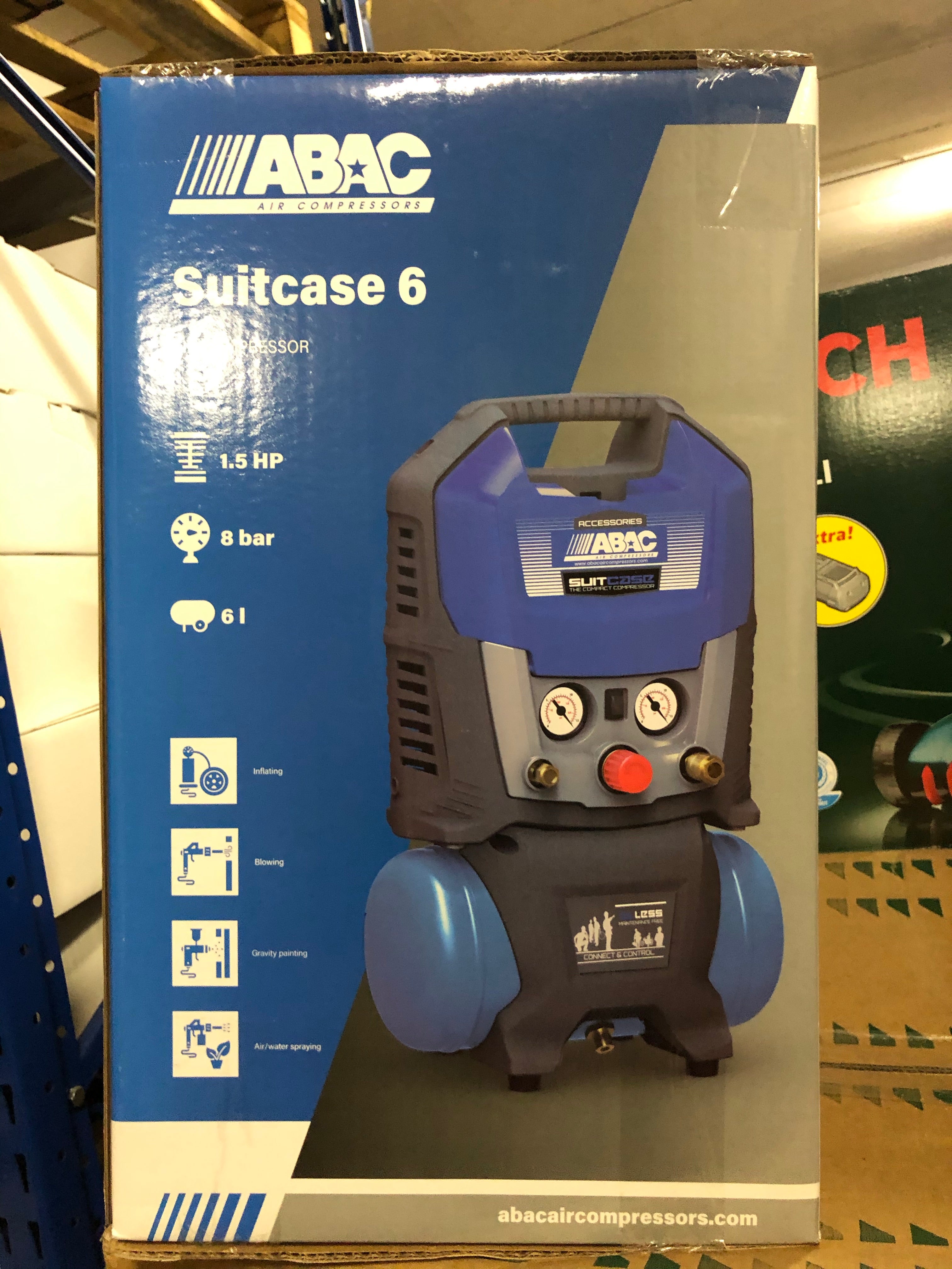 Compressore aria O15 6 litri SUITCASE 6 1,5HP