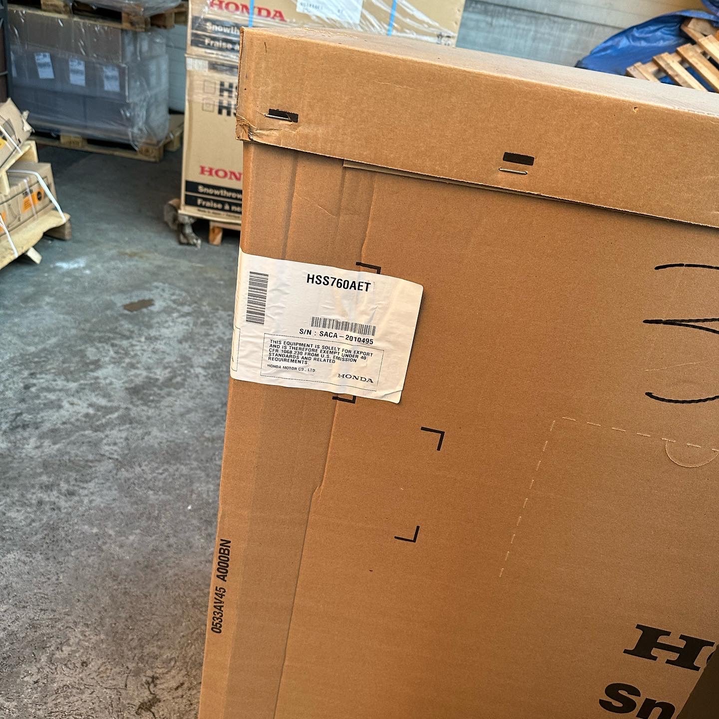 Spazzaneve HONDA HSS 760A ET