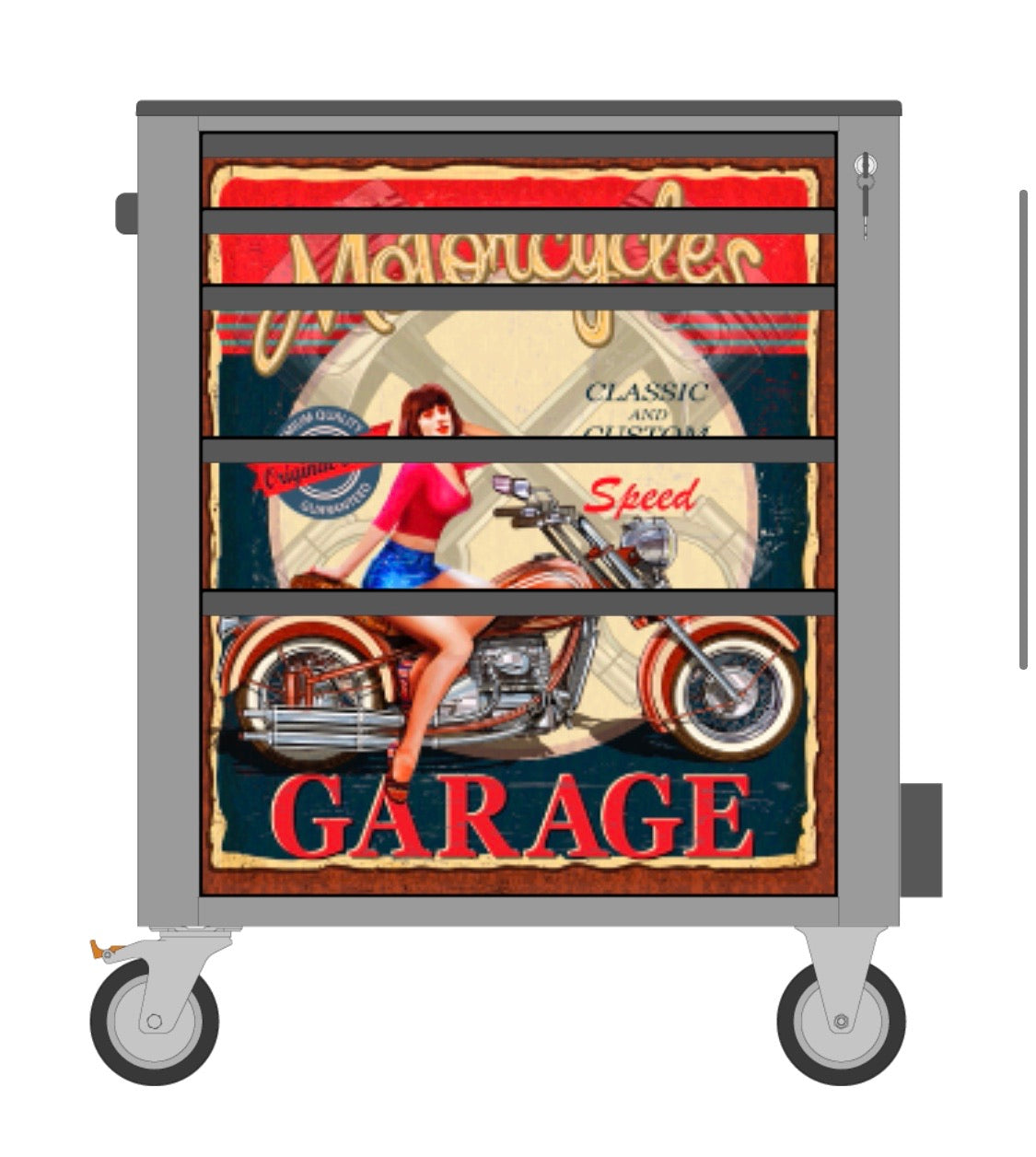 Cover magnetica Motorsport Workshopitaly per carrello C24S/5