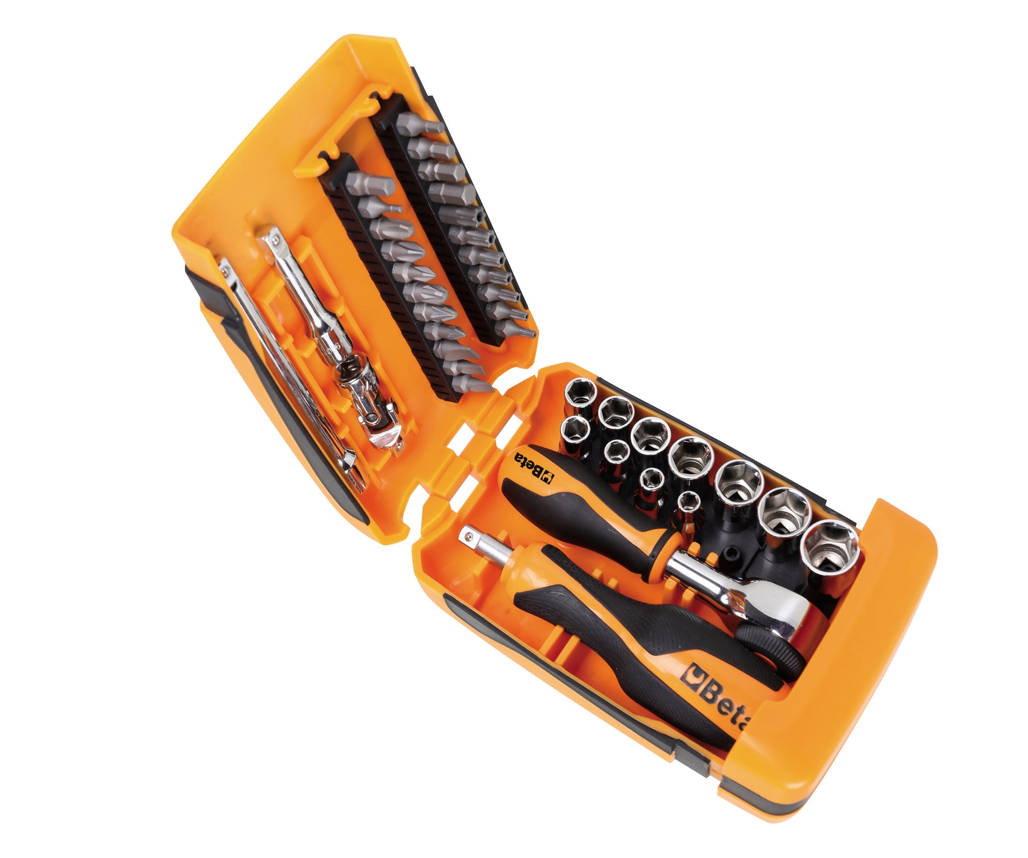 Set inserti e bussole 1/4" Beta 900/C39R con Cricchetto Girevole