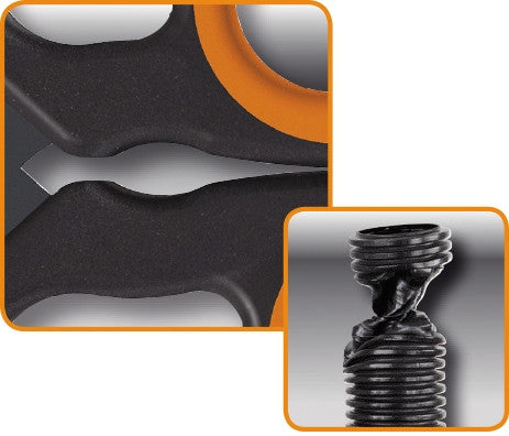 Forbici per elettricisti lame in acciaio inossidabile a doppio effetto 1128BAX