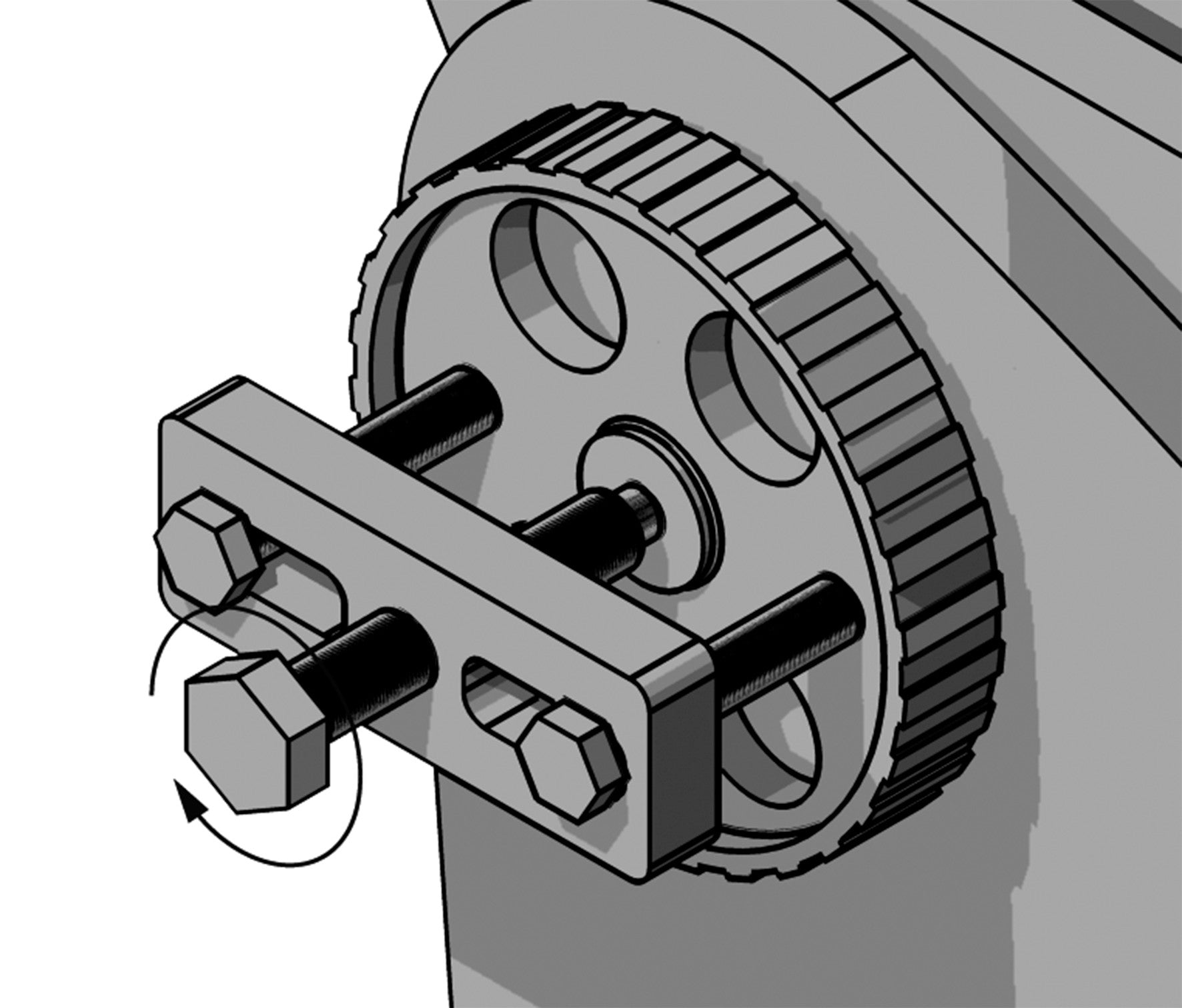 Estrattore universale per puleggia pompa iniezione Beta 1529PI