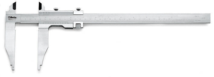 Calibro acciaio inossidabile temprato astuccio legno Beta 1654