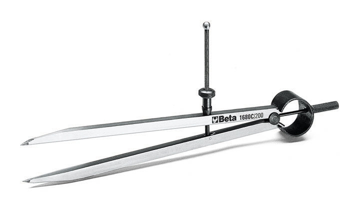 Compassi di precisione per tracciatori punte diritte in acciaio temprato Beta 1680C