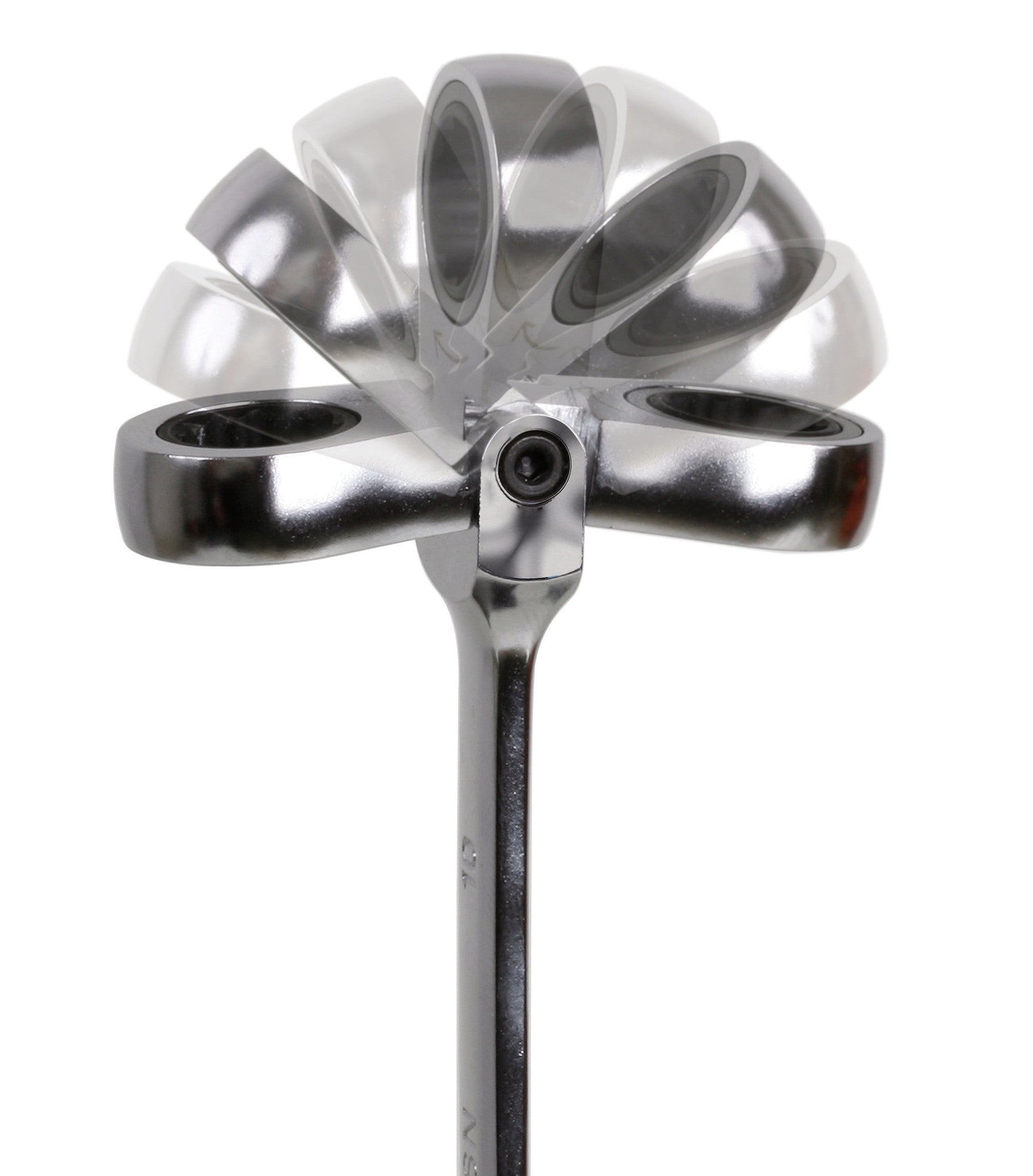 Serie 9 chiavi combinate a cricchetto snodate con supporto compatto 142SN/SC9