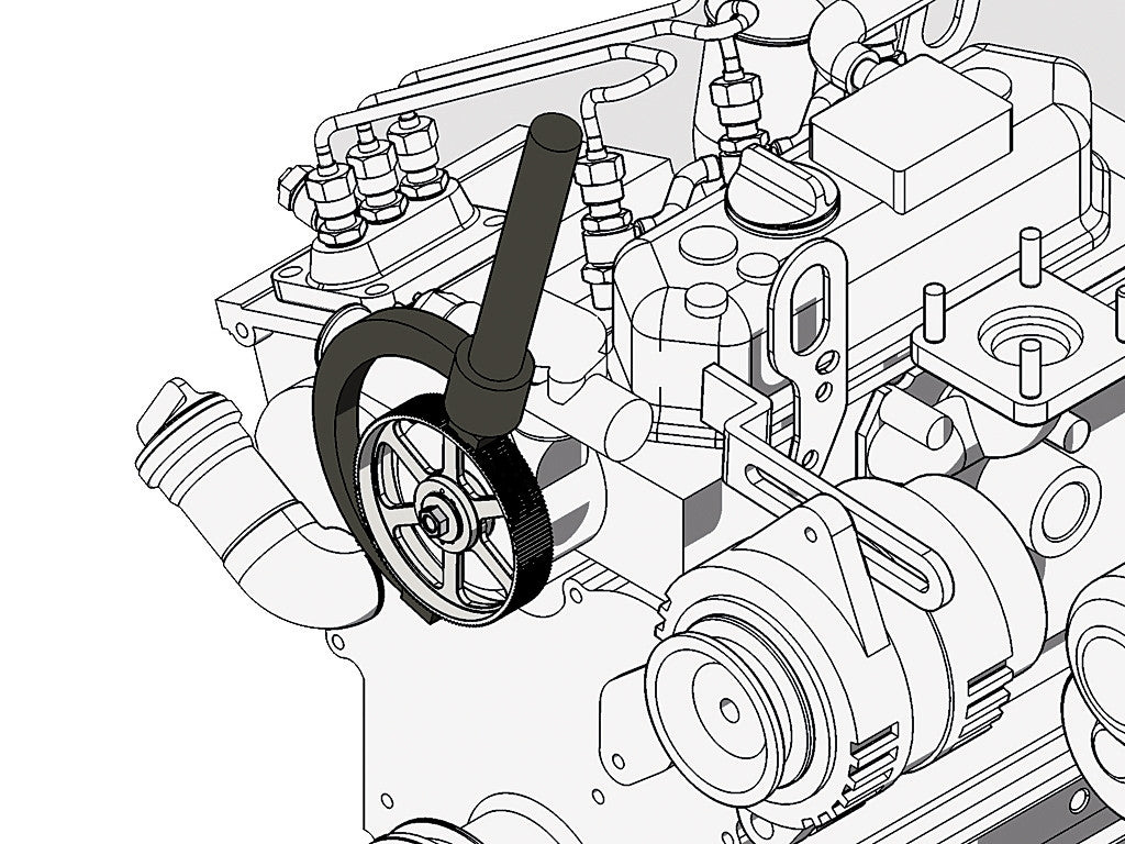 Attrezzo mezzaluna bloccare pulegge dentate Beta 1485BP