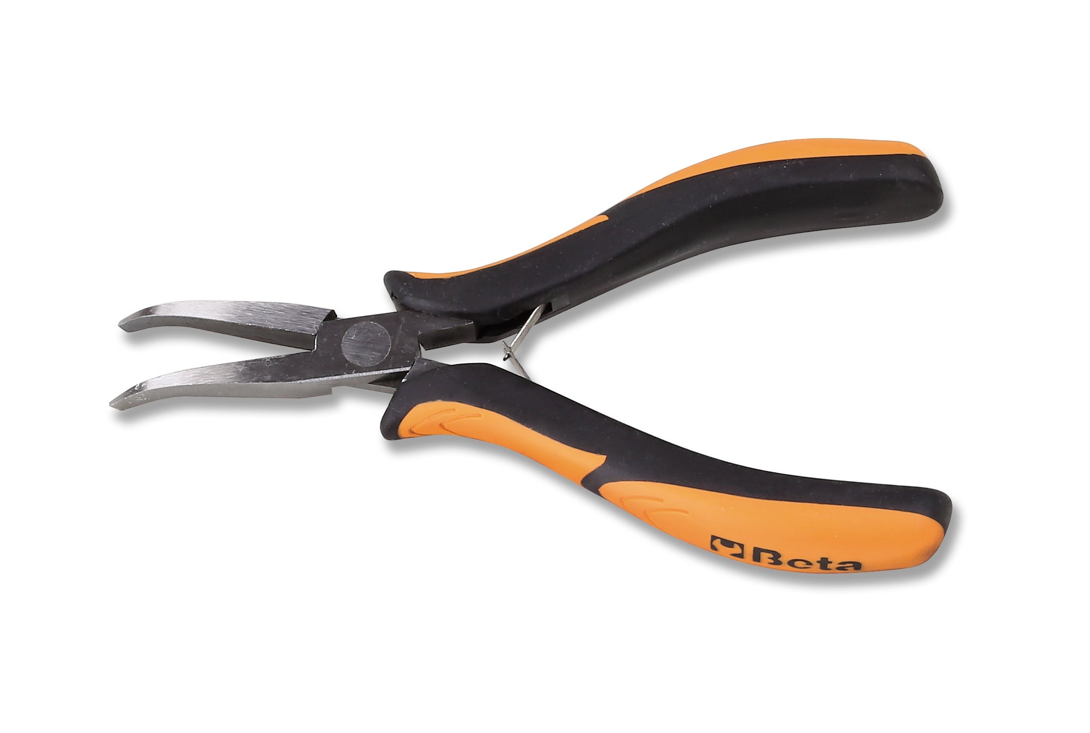 Pinza per elettronica a becchi piatti piegati lisci Beta 1172BM/P