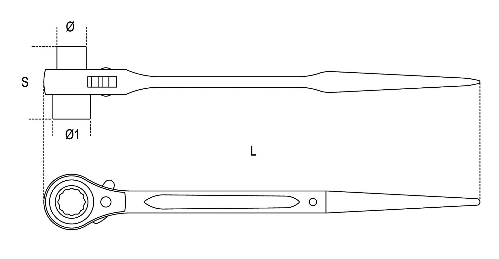 Chiavi a cricco per ponteggi Beta 93C