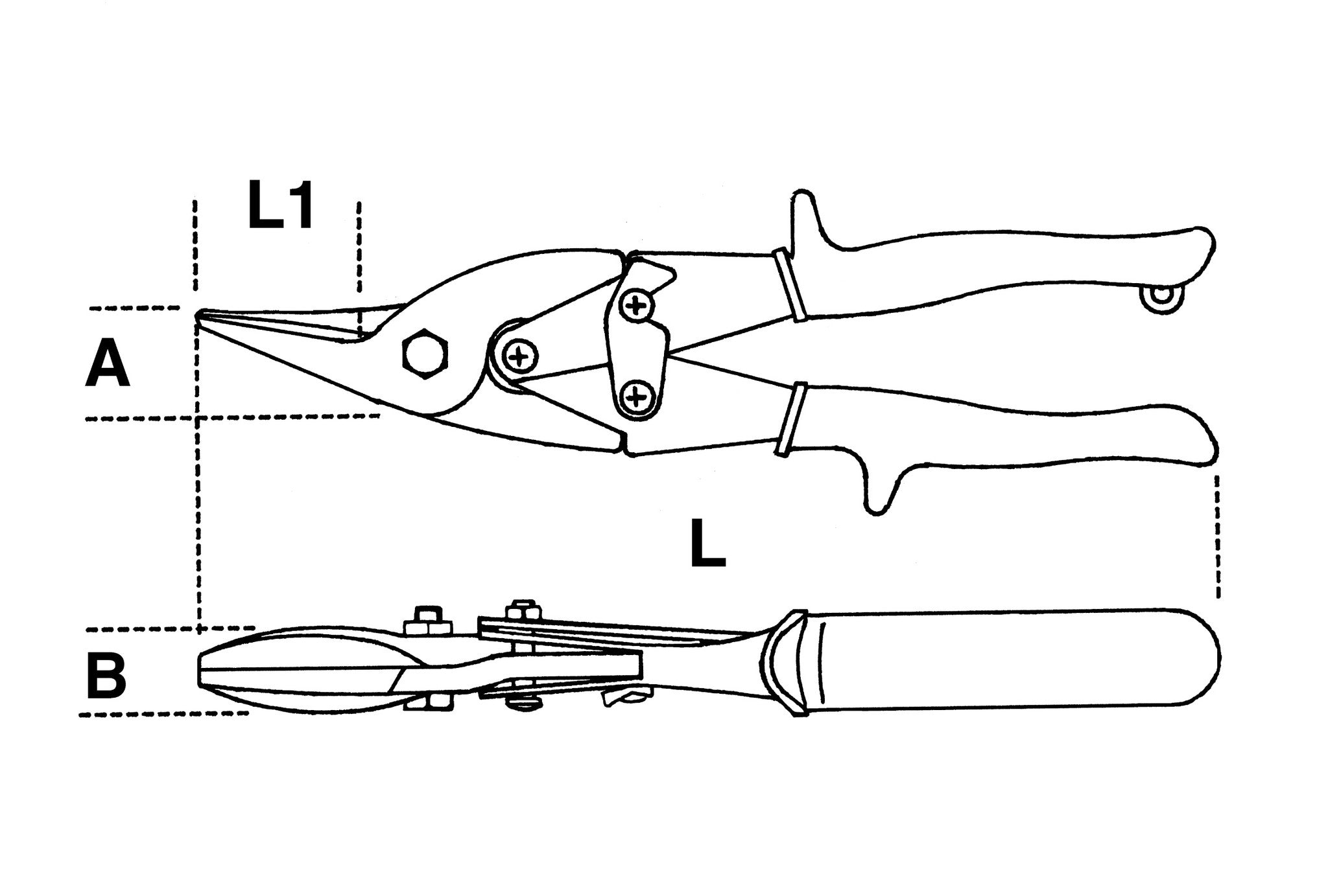 Cesoia doppia leva diritta Beta 1122