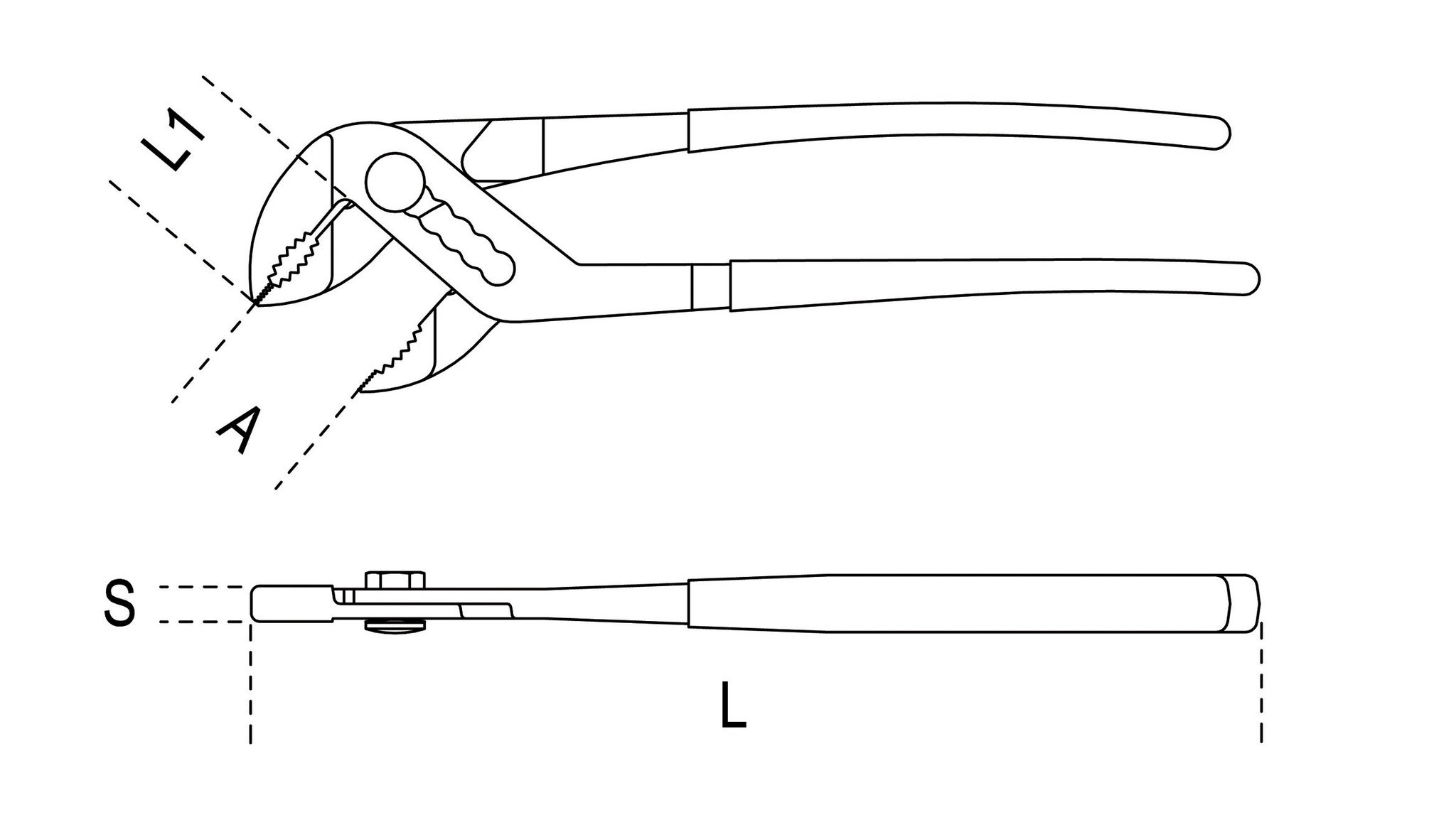 Pinza regolabile Beta 1048V