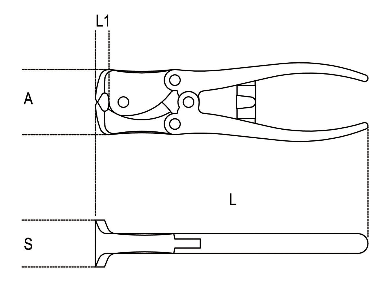 Tronchesi a doppia leva a taglienti frontali tipo pesante Beta 1092V