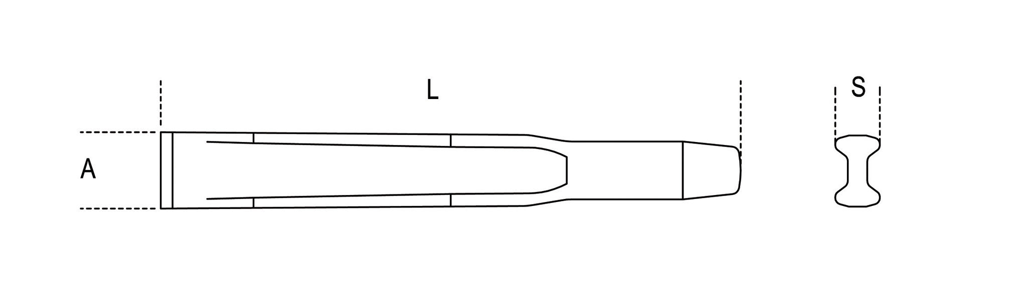 Scalpelli piatti tipo nervati Beta 35