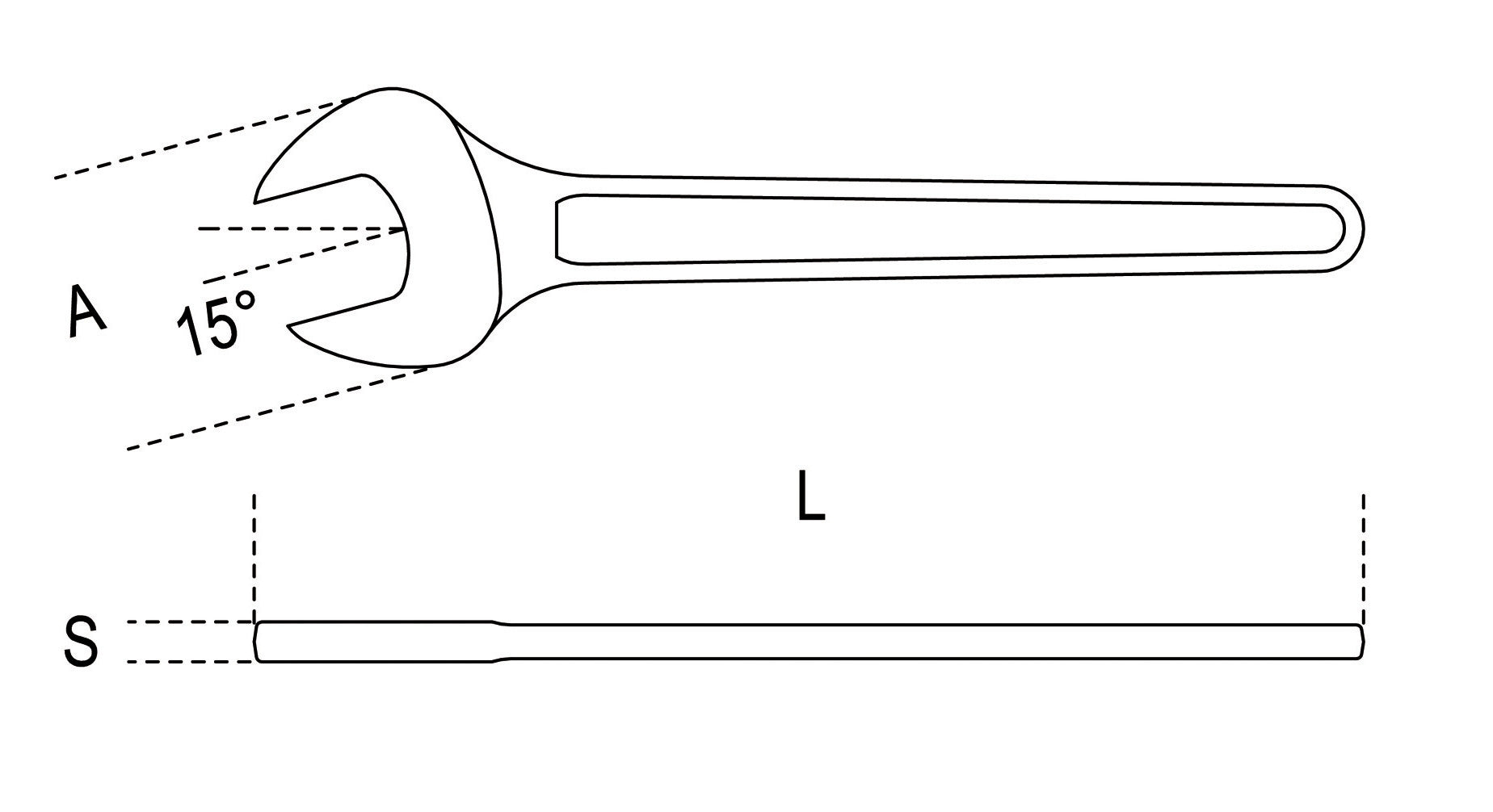 Chiavi a forchetta semplici Beta 52