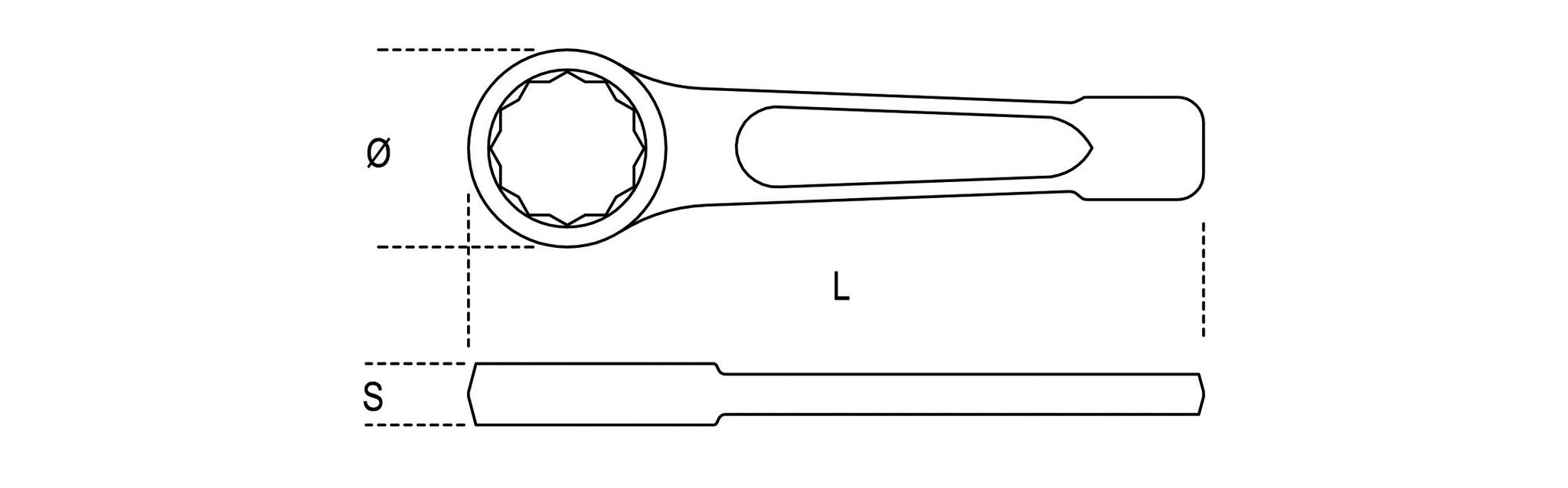 Chiavi poligonali percussione Beta 78