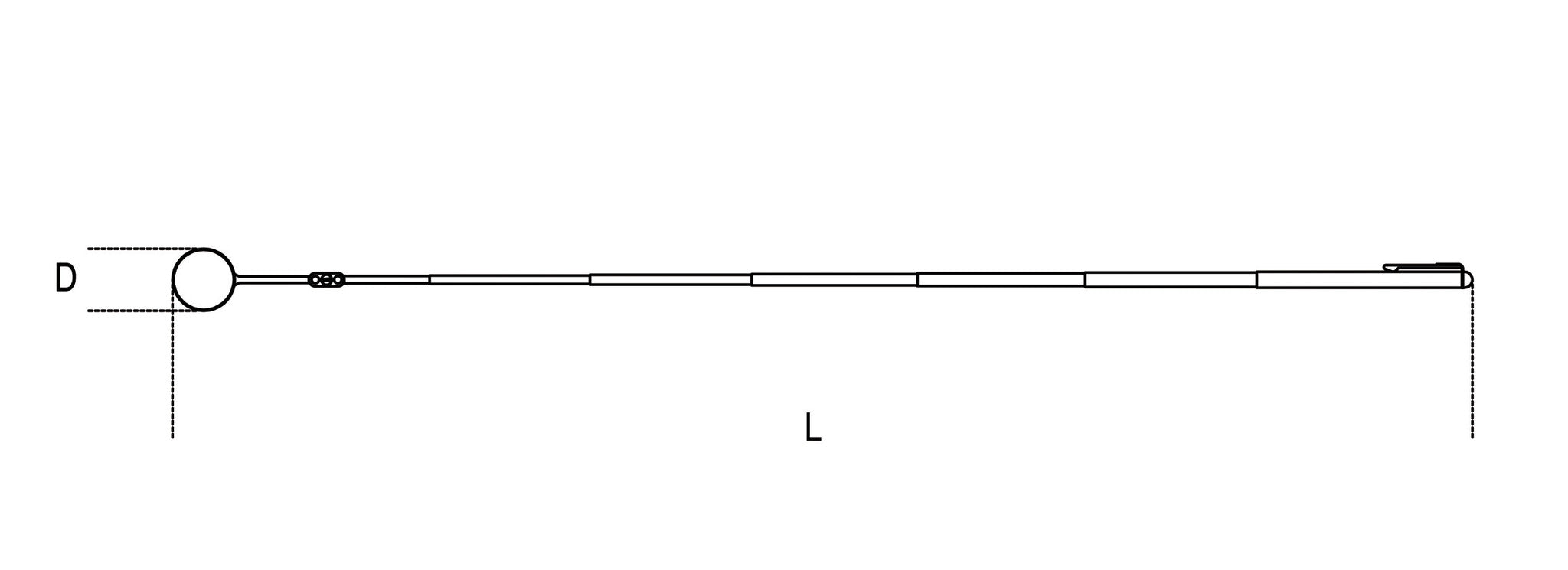 Specchietto telescopico snodato Beta 1715