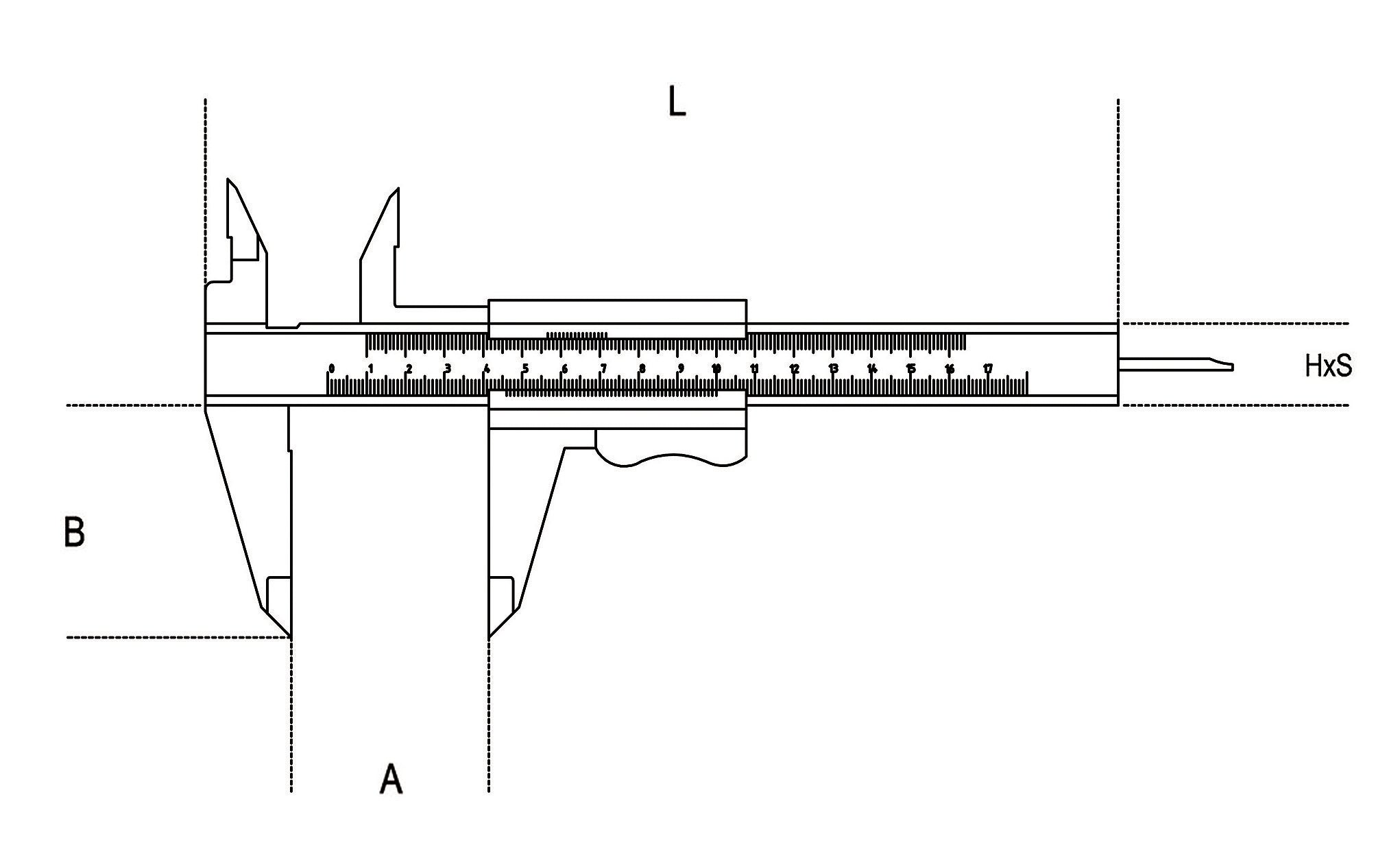 Calibro profondità digitale acciaio inossidabile temprato astuccio legno Beta 1657DGT/2