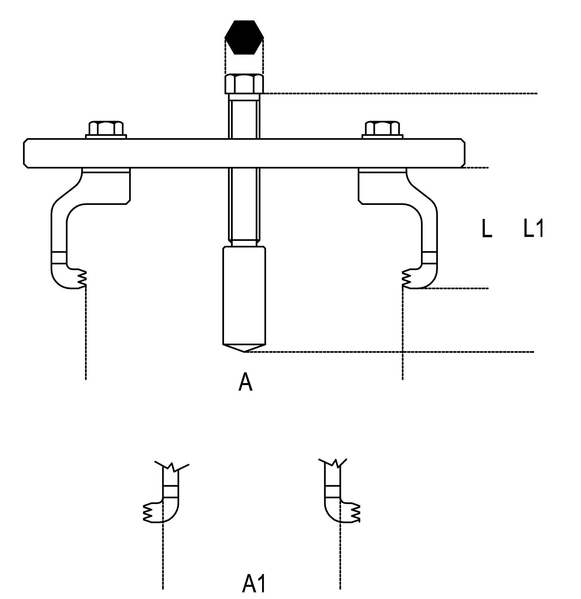 Estrattore pulegge multigola valigetta plastica Beta 1529