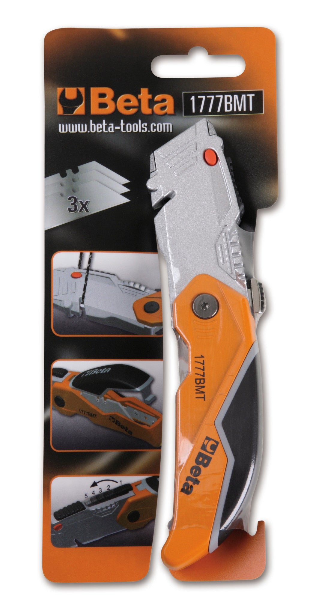 Cutter a serramanico con lama trapezoidale Beta 1777BMT