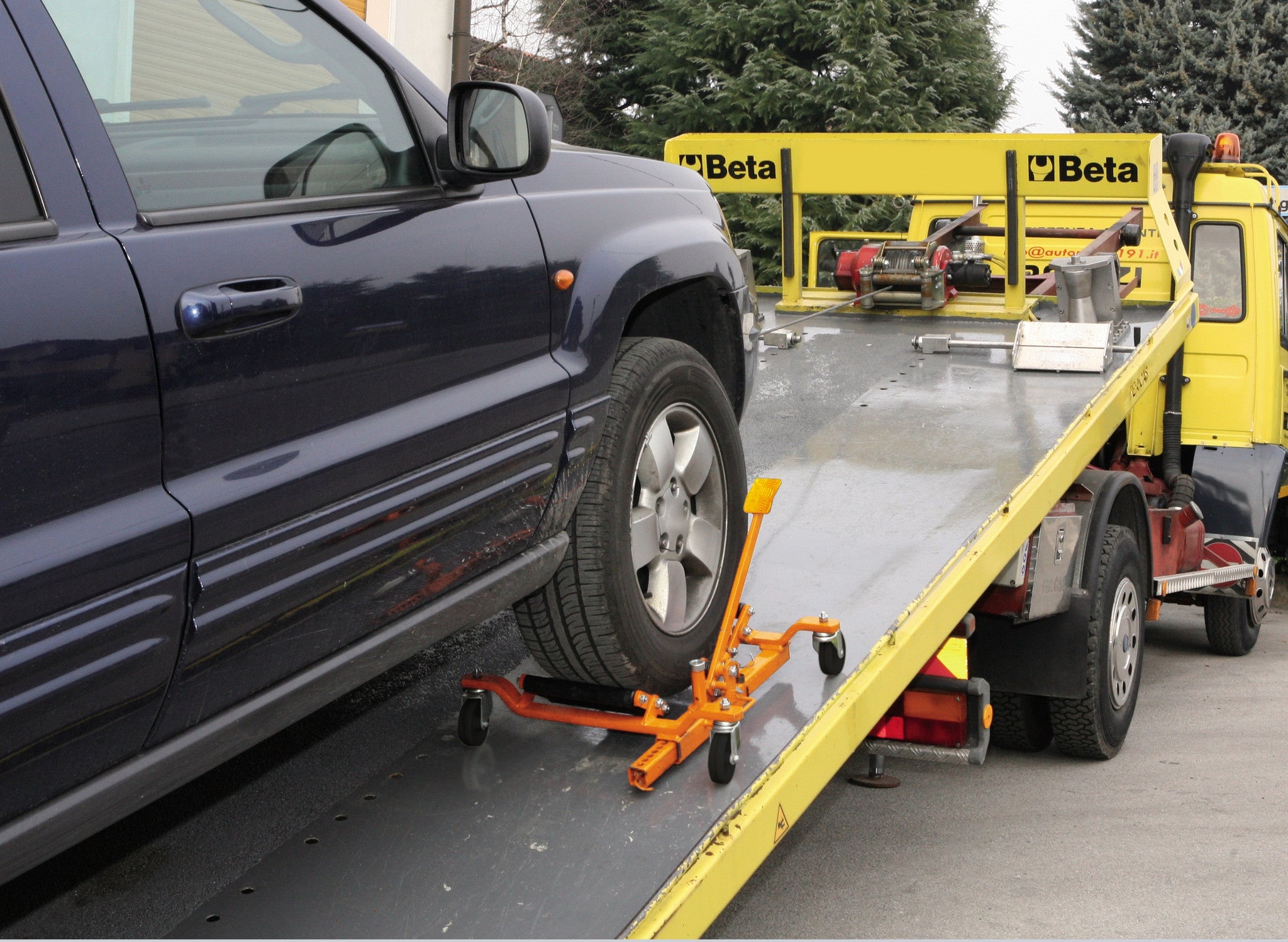 Set 4 ruote ricambio Carrello per movimentazione veicoli Beta 3009