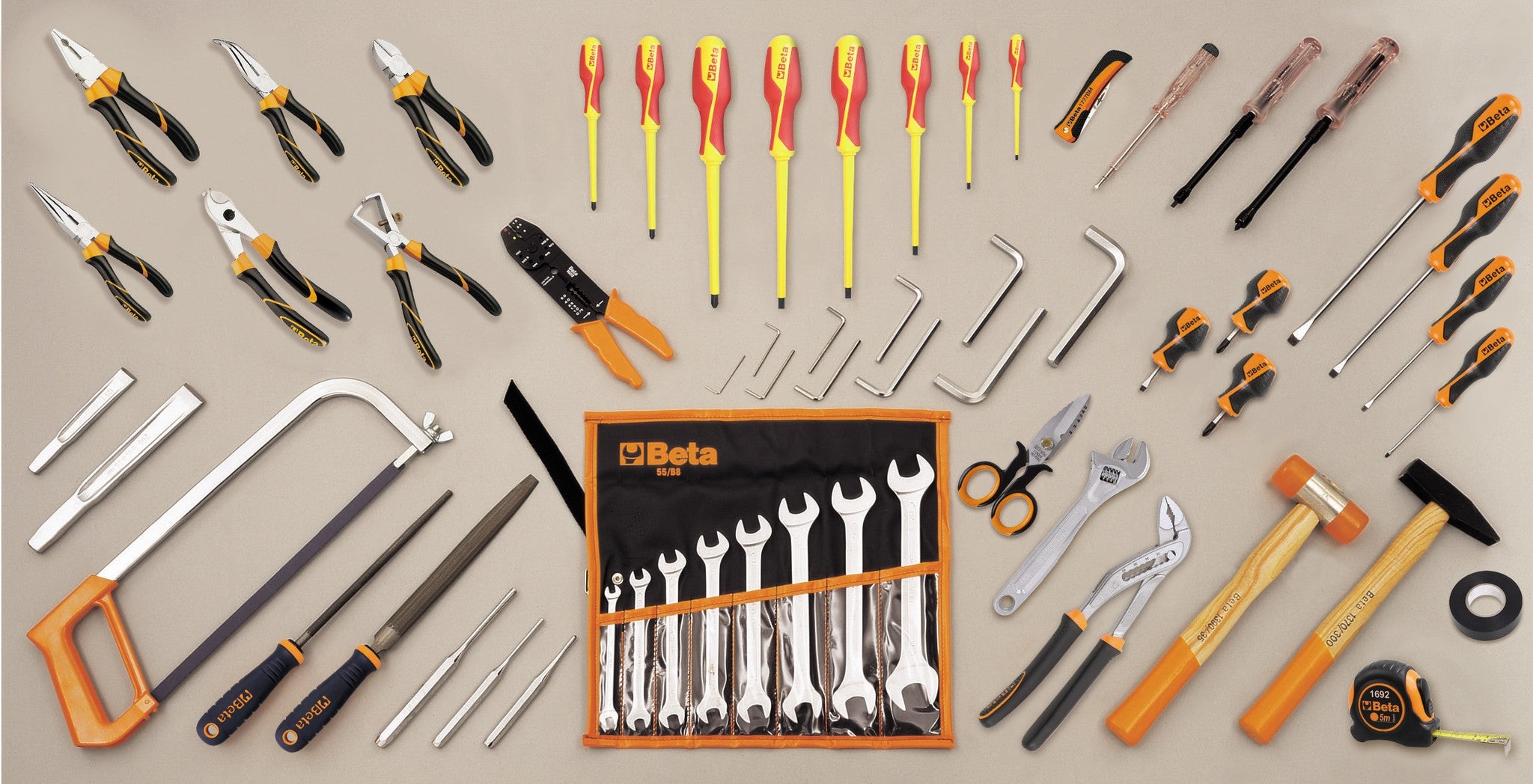 Valigia con trolley allestita 60 utensili elettricista Beta 2032TET/A