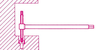 Chiavi T maschio esagonale Beta 951