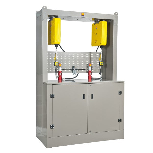 Mobile distribuzione olio completo MecLube 2 posti 180/220lt.