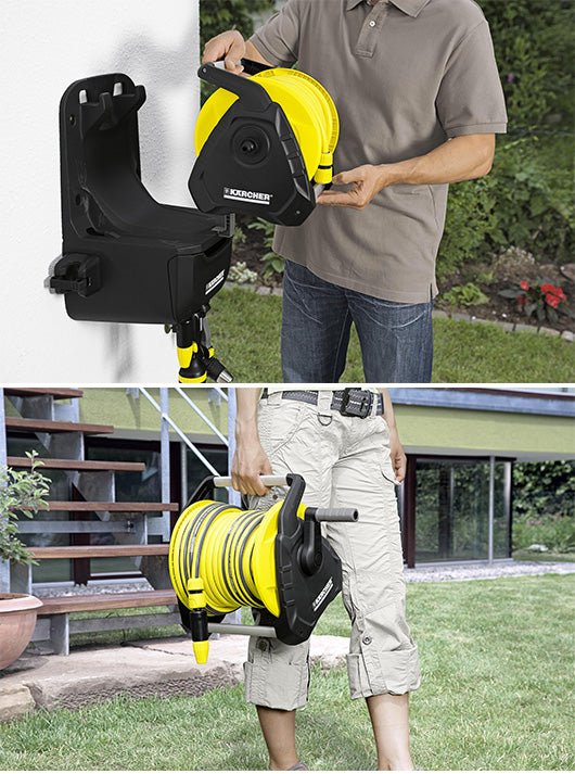 Avvolgitubo portatile HR 7.315 Karcher + tubo e accessori