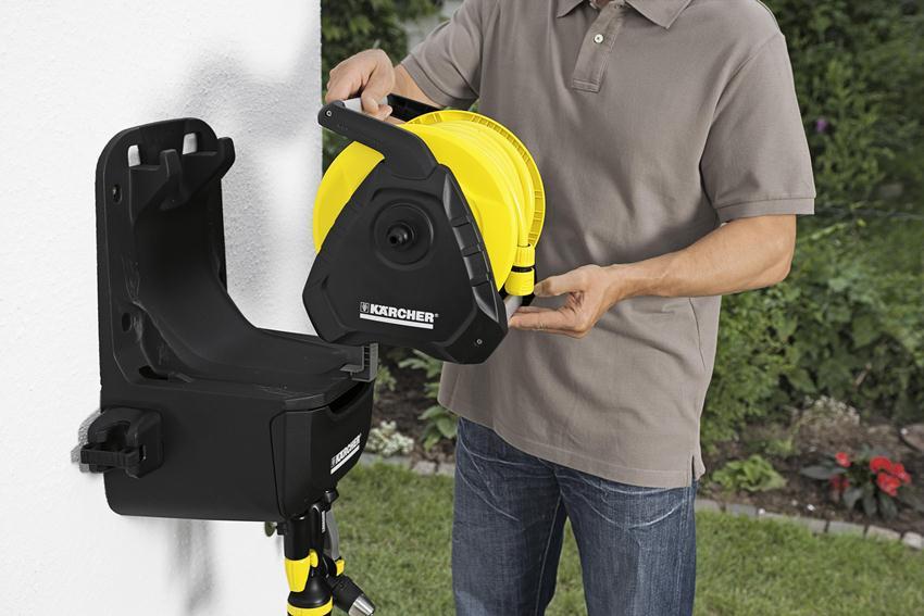 Avvolgitubo portatile HR 7.315 Karcher + tubo e accessori