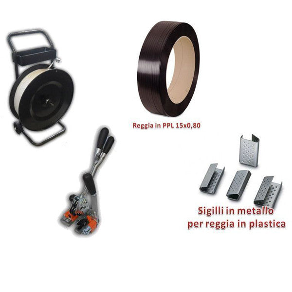 Kit reggiatura Starter Kit reggia + portareggia + tendinastro + sigilli