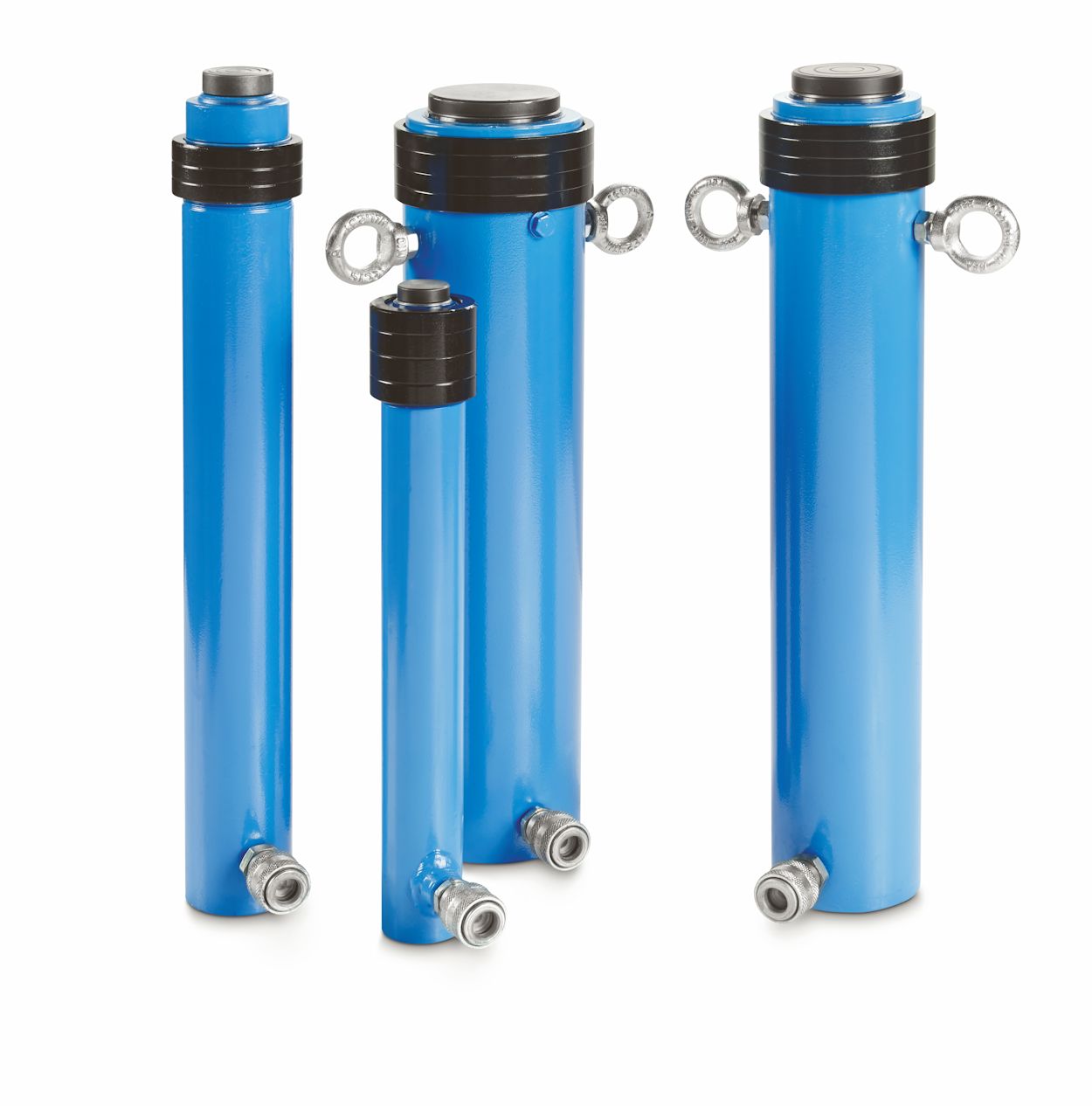 Cilindri idraulici a semplice effetto OMCN da 5 a 50 Ton . ritorno a molla serie Lunga