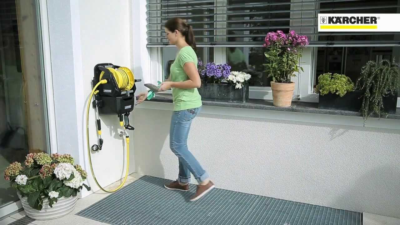 Avvolgitubo portatile HR 7.315 Karcher + tubo e accessori
