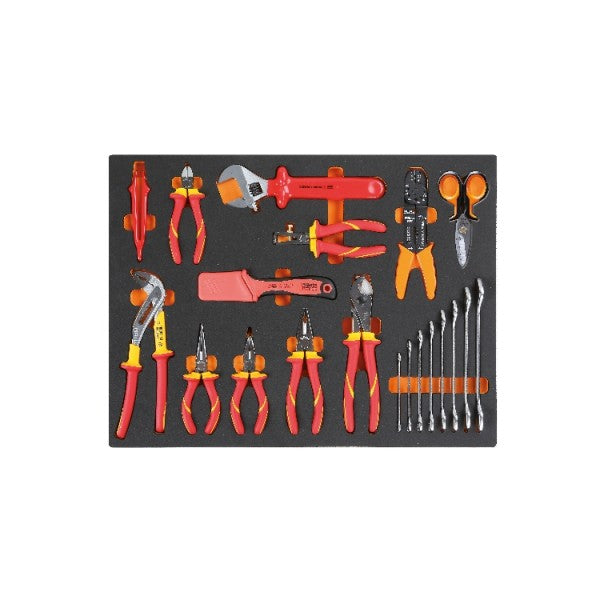 Modulo termoformato morbido per elettrotecnica utensili isolati 1000V Beta MB64