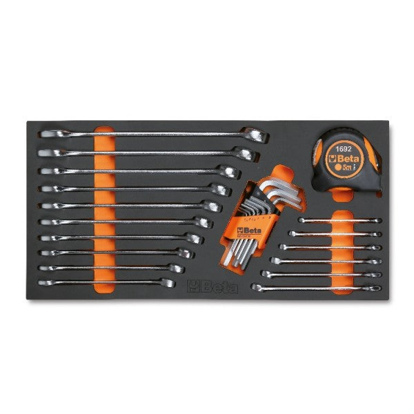 Termoformato morbido chiavi combinate, chiavi maschio esagonali e misurare Beta MC12