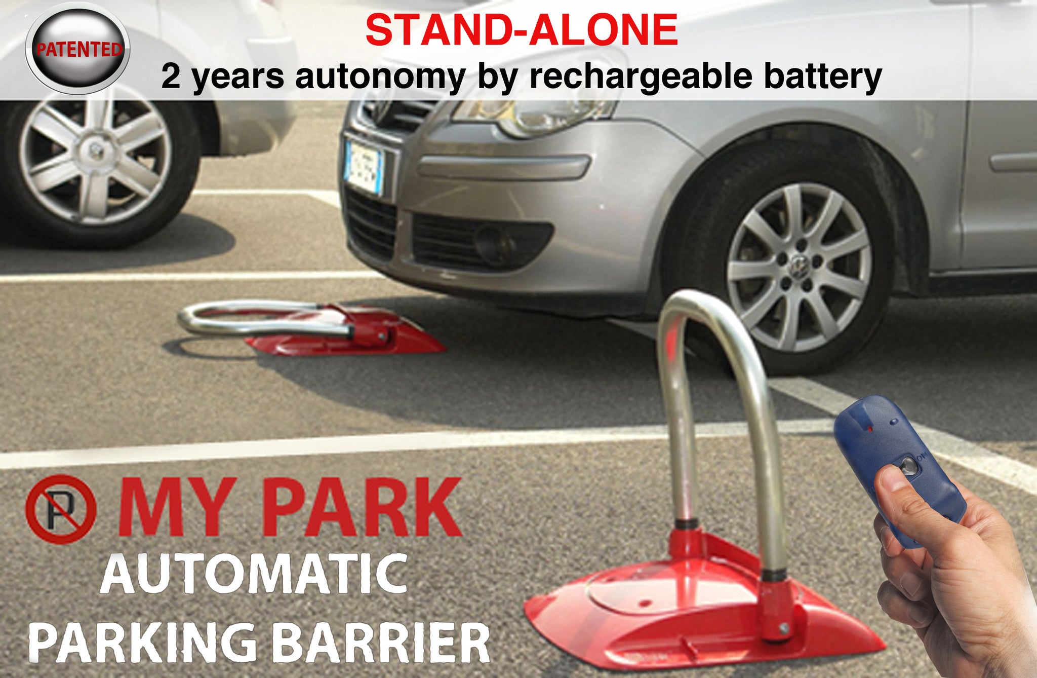 Park Defender dissuasore di sosta a batteria con radiocomando DUCATI HOME My Park