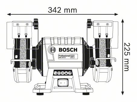 Smerigliatrice da Banco Bosch GBG 35-15 150mm 350w