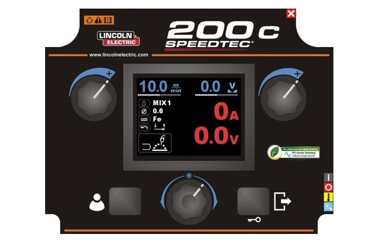 Saldatrice Lincoln SPEEDTEC 200C + kit Cavi + Torcia 3mt.