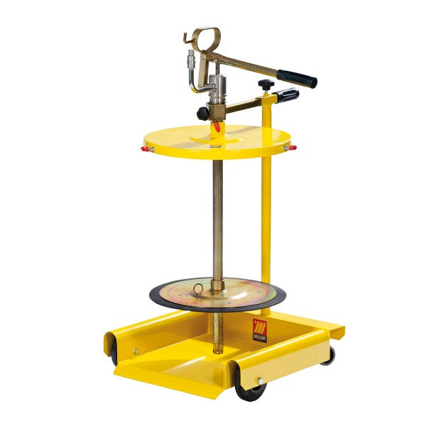 Pompa manuale travaso grasso carrellata per fusti da 50-60 Kg Meclube