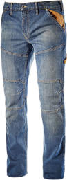 Pantaloni jeans elasticizzati Diadora "stone plus" colore blu