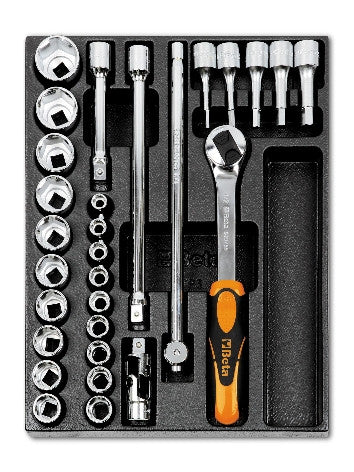 Termoformato SENZA Set Chiavi a Cricco 1/2" Beta TV80 VUOTO