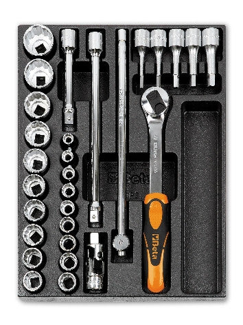 Termoformato Set Chiavi a Cricco 1/2" Beta T81