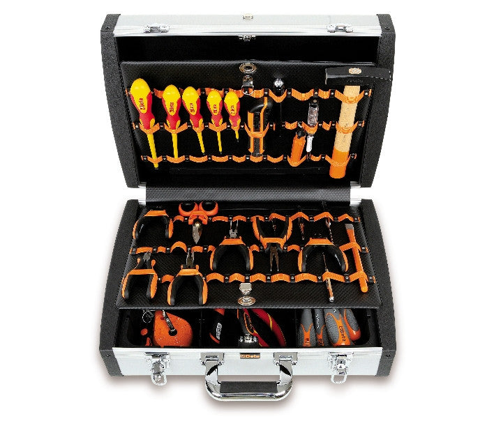 Valigia allestita 64 utensili e 200 collari elettrotecnica Beta 2033P ET/B