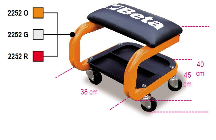 Seggiolino con rotelle Beta 2252