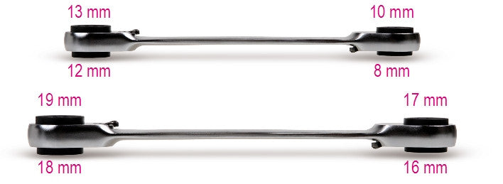 Chiavi poligonali doppie a Cricco Beta 192/S2