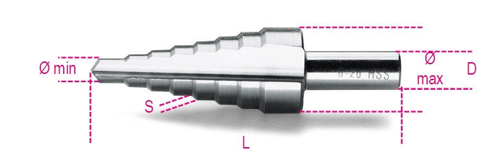 Fresa conica gradino Beta 425 HSS