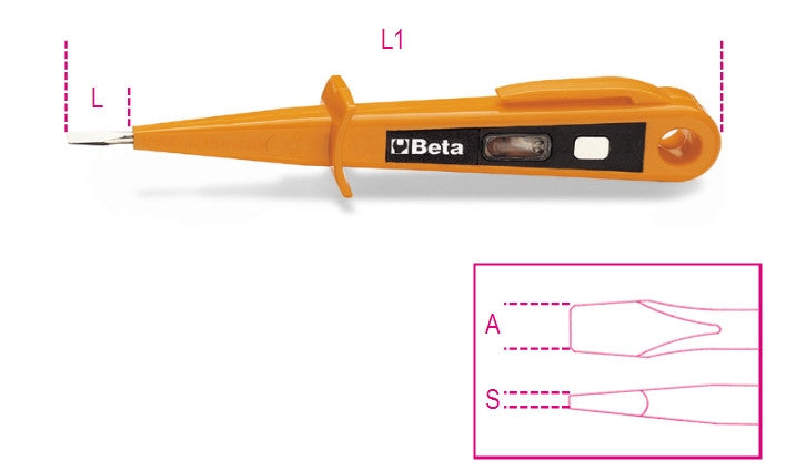 Giravite cercafase 125/250V doppio isolamento Beta 1253A