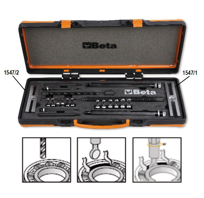 Estrattori per cuscinetti con false sfere Beta 1547/C6
