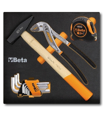 Termoformato morbido con assortimento di utensili Beta MC153