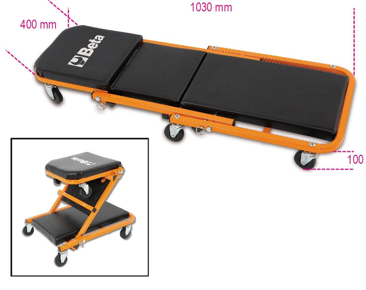 Lettino sottomacchina e seggiolino Beta 3002