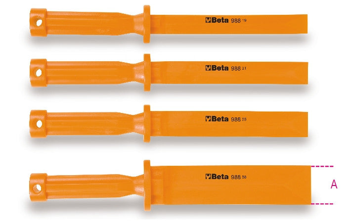 Serie di 4 scalpelli in plastica anti graffio Beta 988/K4