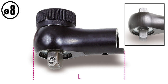 Cricchetti reversibili per barre dinamometriche 604B/5 e 604B/10 Beta 611